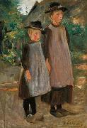 Max Liebermann Zwei hollandische Kinder USA oil painting artist